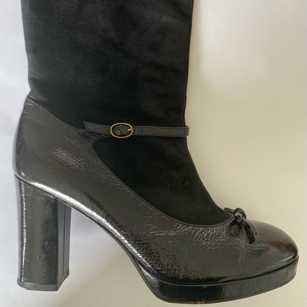 Marc by Marc Jacobs Suede and Patent Boots Size 10.5